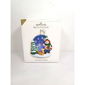 2006 Hallmark Christmas Ornament Catching Snowflakes Limited Special Ed